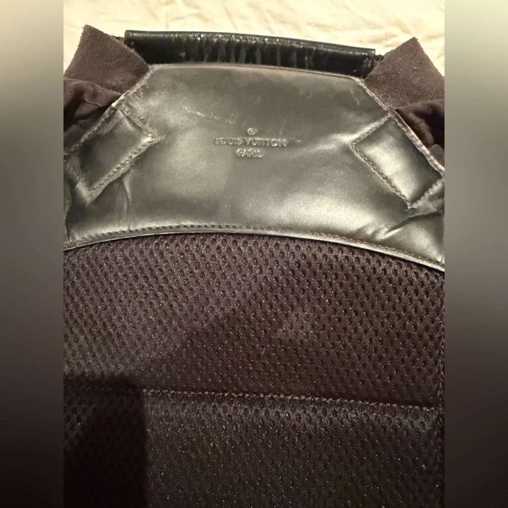 Louis Vuitton Michael Damier canvas backpack five interior pockets black /gray
